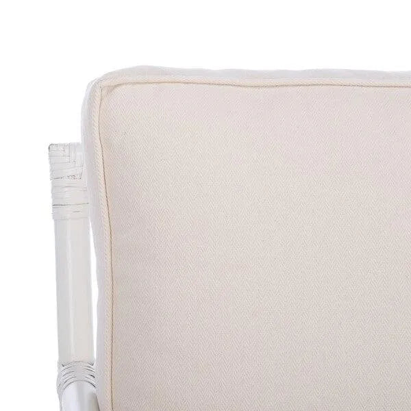 Safavieh Kazumi White Bamboo Chippendale Accent Chair