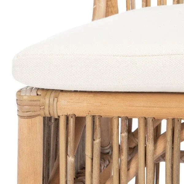 Safavieh Erika Grey-White Wash Rattan Accent Chair (Set of 2)