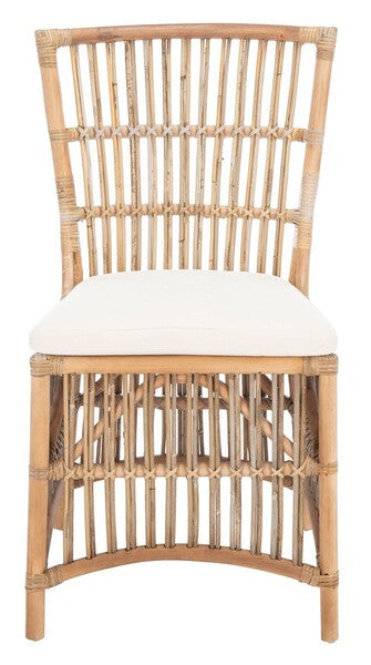 Erika Grey-White Wash Rattan Accent Chair (Set of 2) - The Mayfair Hall
