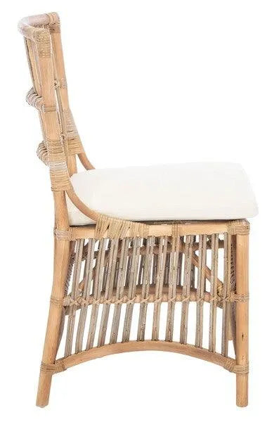 Safavieh Erika Grey-White Wash Rattan Accent Chair (Set of 2)