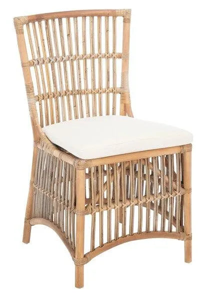 Safavieh Erika Grey-White Wash Rattan Accent Chair (Set of 2)