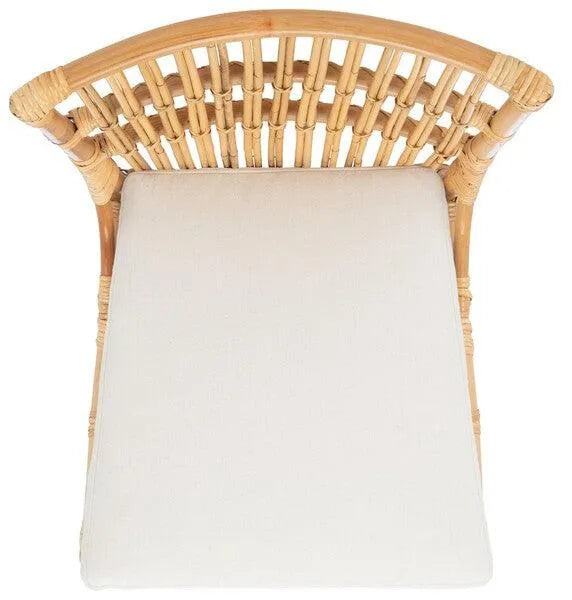 Safavieh Erika Natural Rattan Accent Chair (Set of 2)