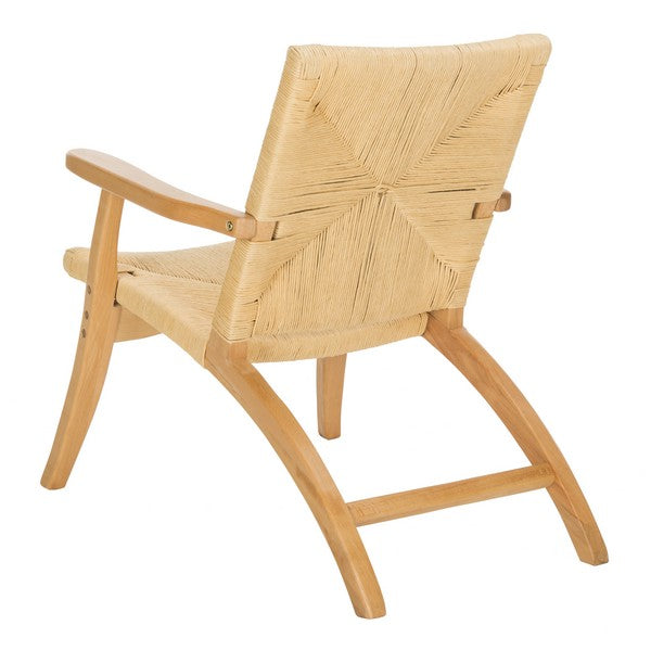Natural Beech Wood Accent Chair - The Mayfair Hall