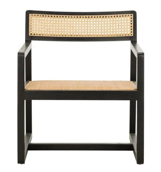 Lula Cane Black Accent Chair - The Mayfair Hall