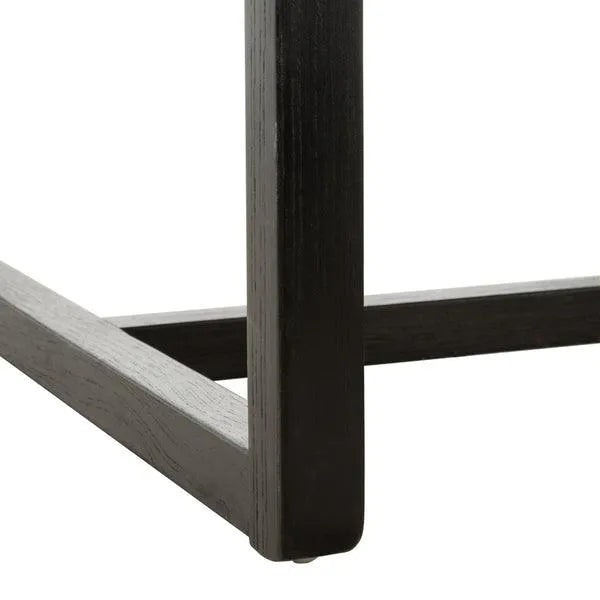 Black-Natural Cane Accent Chair - The Mayfair Hall