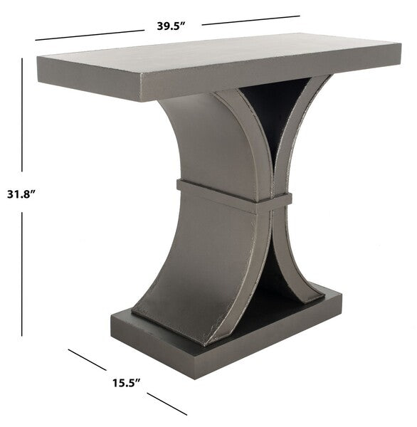 Distressed Black Console Table - The Mayfair Hall