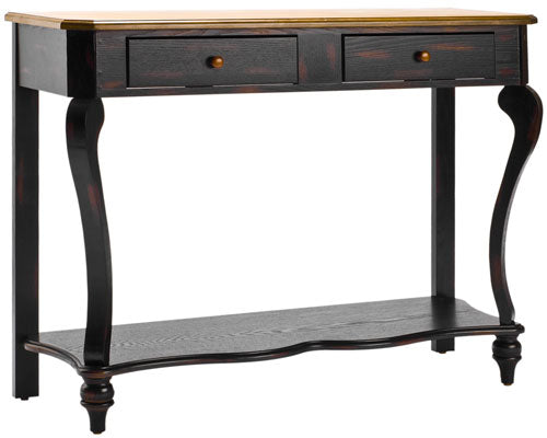 Katie Dark Brown Classic Console Table - The Mayfair Hall