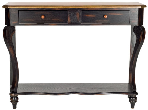 Brown Classic-Temporary 2 Drawer Console - The Mayfair Hall