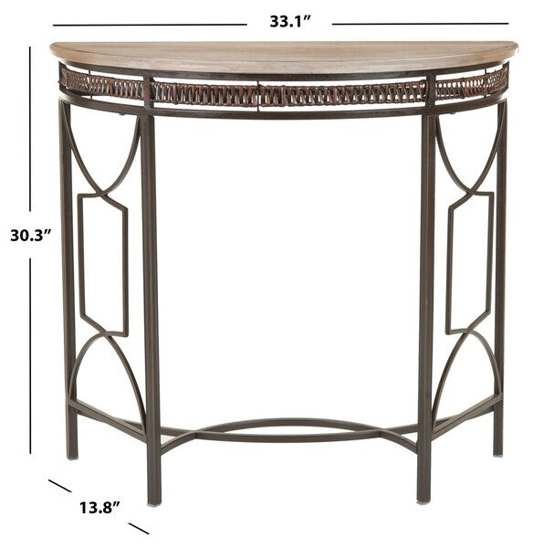 Copper-Red Maple Console Table - The Mayfair Hall