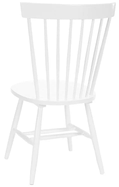 17" H Spindle Dining Chair in Clean White Finish ( Set Of 2) - The Mayfair Hall