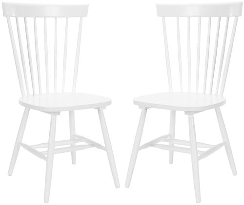 Parker White Spindle Dining Chair (Set of 2) - The Mayfair Hall