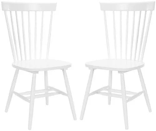 Parker White Spindle Dining Chair (Set of 2) - The Mayfair Hall