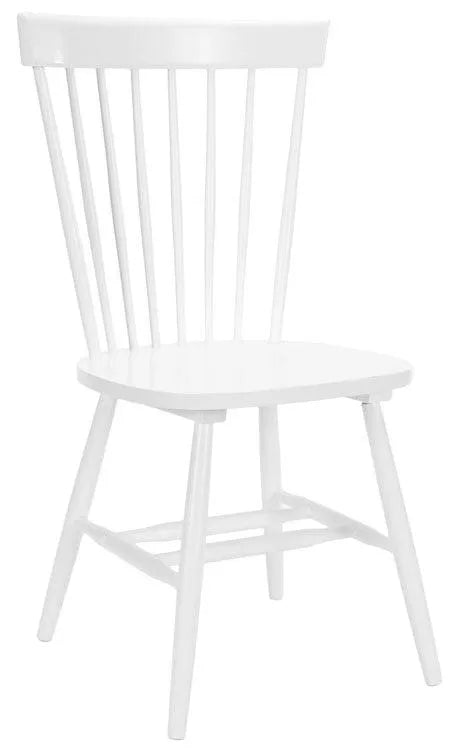 17" H Spindle Dining Chair in Clean White Finish ( Set Of 2) - The Mayfair Hall