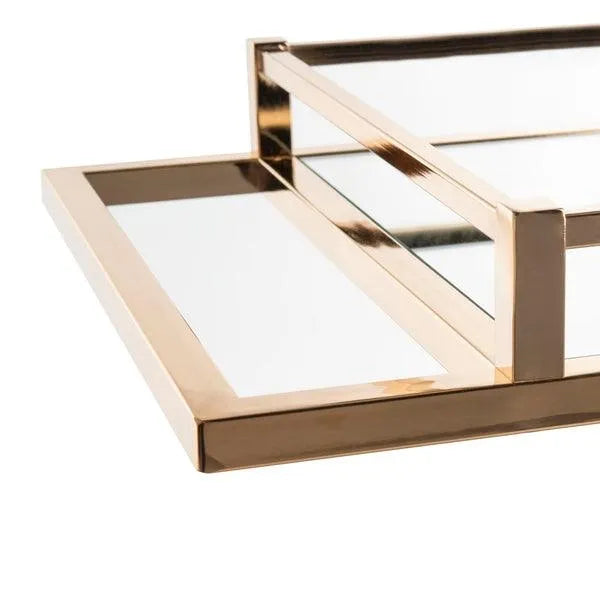 Safavieh Capri Contemporary Gold Rectangle Bar Cart