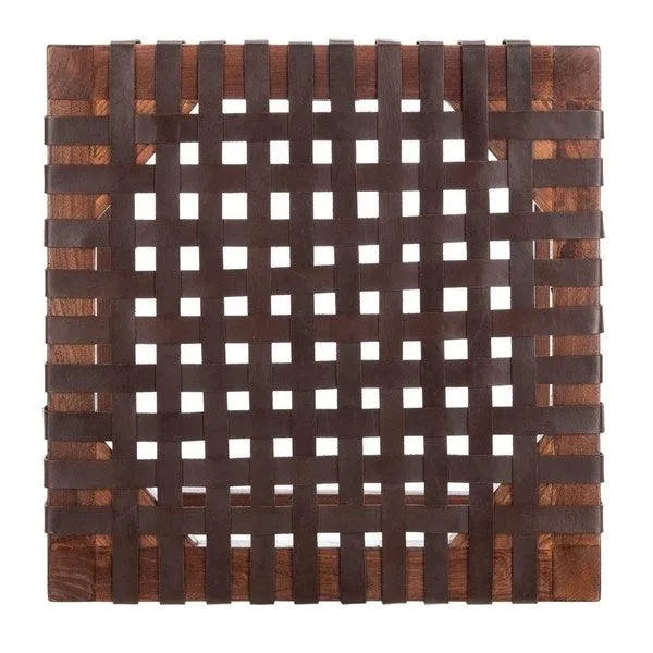Brown Sungkai Counter Stool - The Mayfair Hall