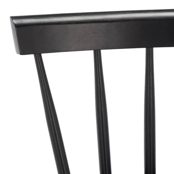 Black Wood Counter Stool - The Mayfair Hall
