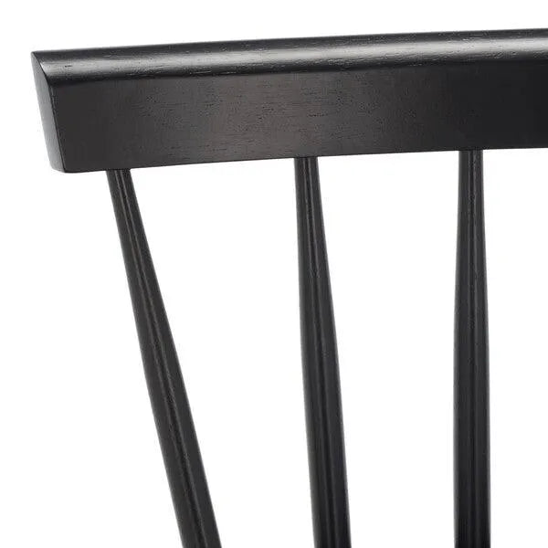 Tally Black Windsor Counter Stool - The Mayfair Hall