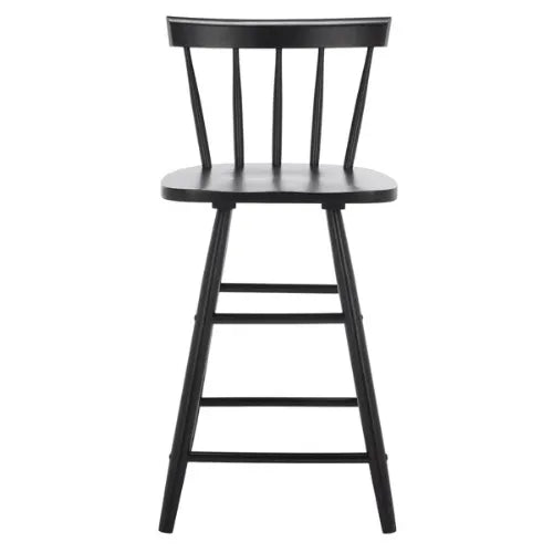 Safavieh Tally Black Windsor Counter Stool