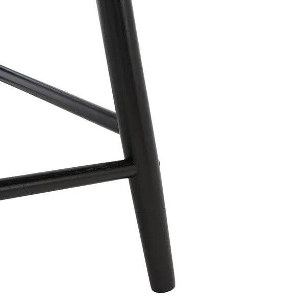 Black Wood Counter Stool - The Mayfair Hall