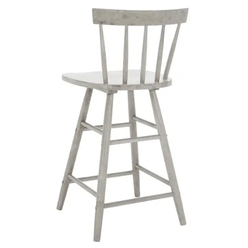 Grey Wood Counter Stool - The Mayfair Hall