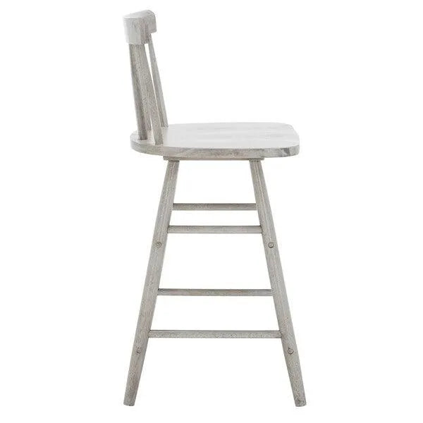 Grey Wood Counter Stool - The Mayfair Hall