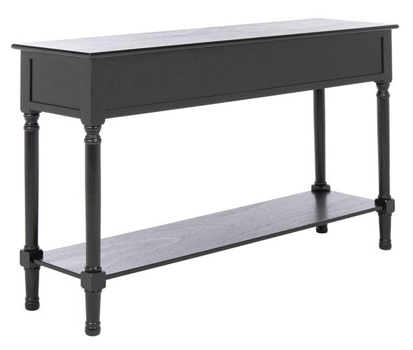 Landers Black Console Table - The Mayfair Hall