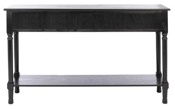 Landers Black Console Table - The Mayfair Hall