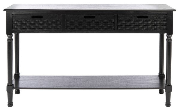 Landers Black Console Table - The Mayfair Hall