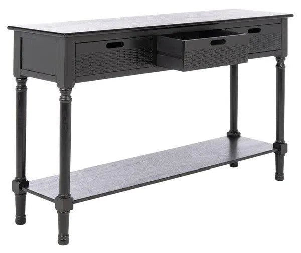 Landers Black Console Table - The Mayfair Hall