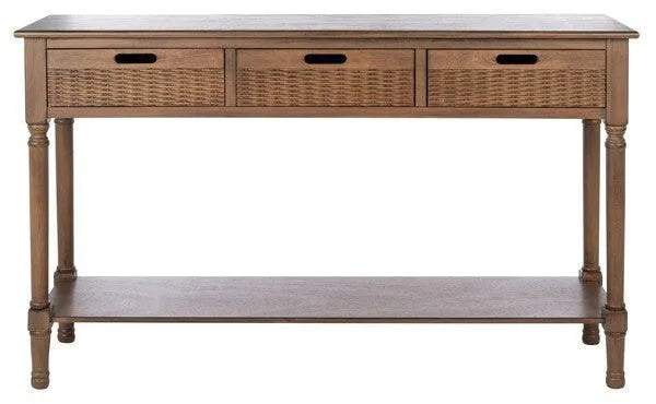 Landers Brown Console Table - The Mayfair Hall