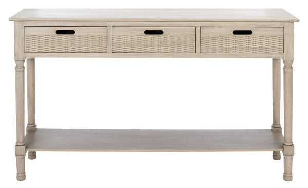 3 Drawer Greige Console - The Mayfair Hall