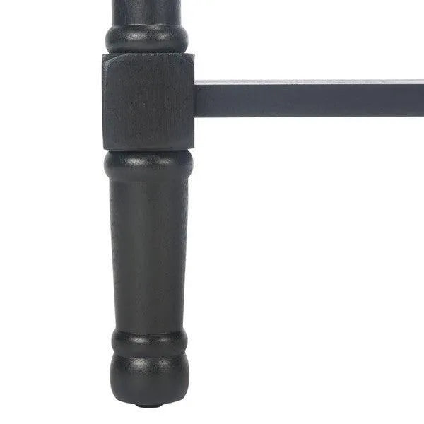 2 Drawer Sleek Black Finish Console Table - The Mayfair Hall