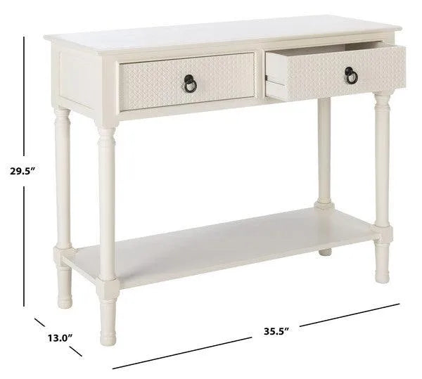 Safavieh Haines White Console Table