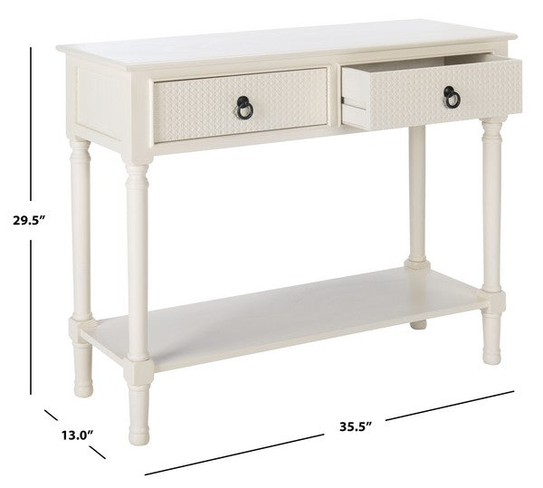 Haines White Console Table - The Mayfair Hall