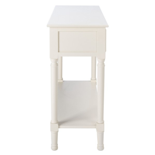 2 Drawer Clean White Finish Console Table - The Mayfair Hall