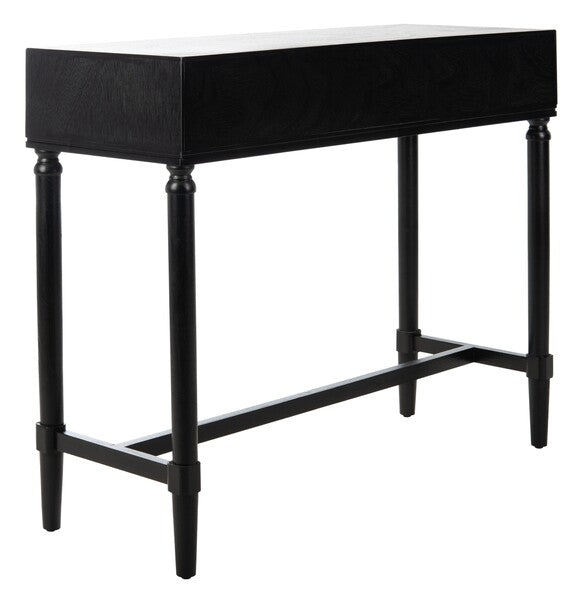 Aliyah French Country Black Console Table - The Mayfair Hall