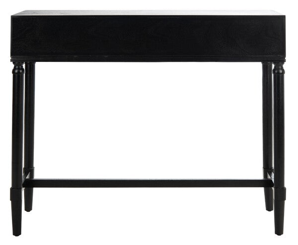 Aliyah French Country Black Console Table - The Mayfair Hall