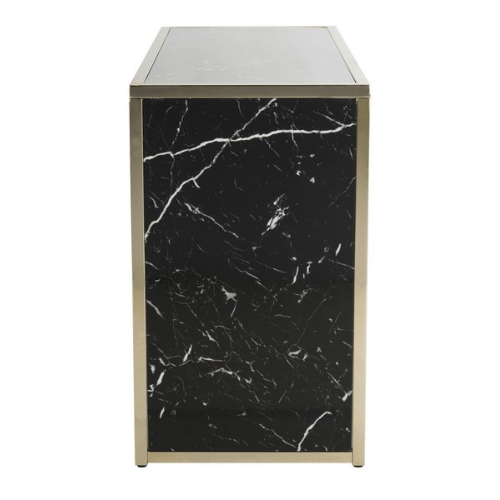 Chick Black Marble Console Table - The Mayfair Hall