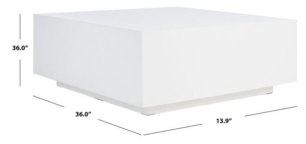 White Square Coffee Table - The Mayfair Hall