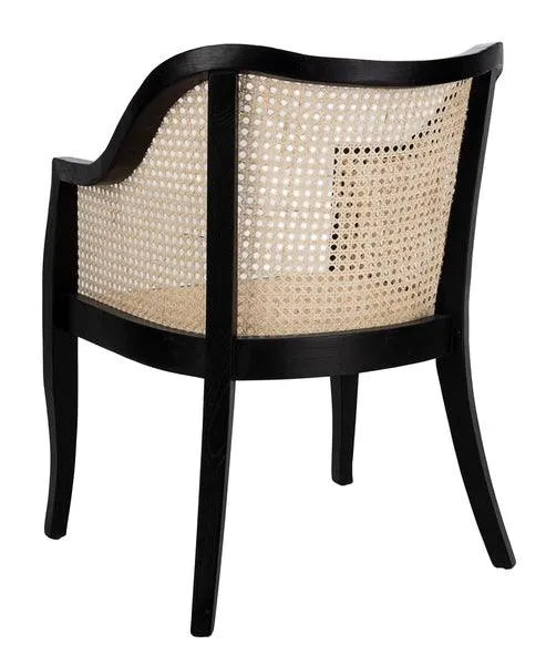 Black-Natural Contemporary Dining Chair - The Mayfair Hall