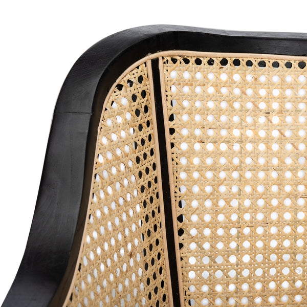 Black-Natural Contemporary Dining Chair - The Mayfair Hall