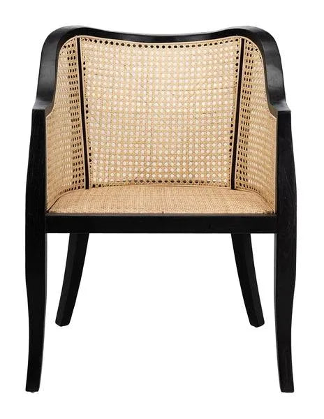 Black-Natural Contemporary Dining Chair - The Mayfair Hall