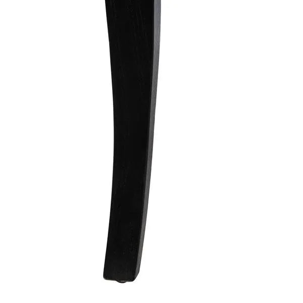 Black-Natural Contemporary Dining Chair - The Mayfair Hall