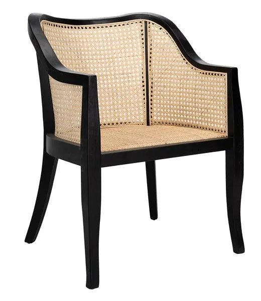 Black-Natural Contemporary Dining Chair - The Mayfair Hall