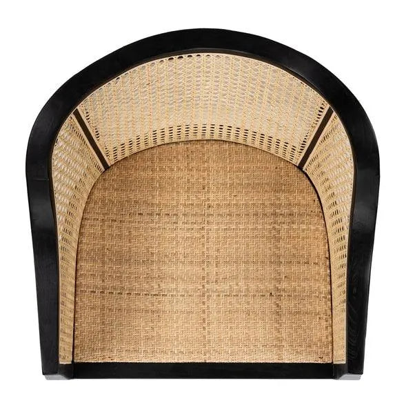 Black-Natural Contemporary Dining Chair - The Mayfair Hall