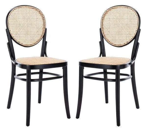 Sonia Cane Black Dining Chair (Set of 2) - The Mayfair Hall