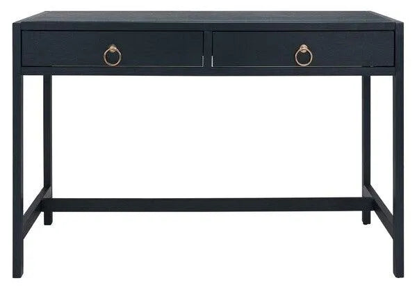 2 Drawer Desk in Navy Finish - The Mayfair Hall