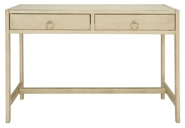 Esther Antique White Contemporary Desk - The Mayfair Hall