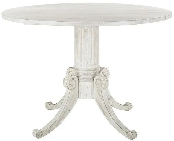 Antique White Drop Leaf Dining Table - The Mayfair Hall