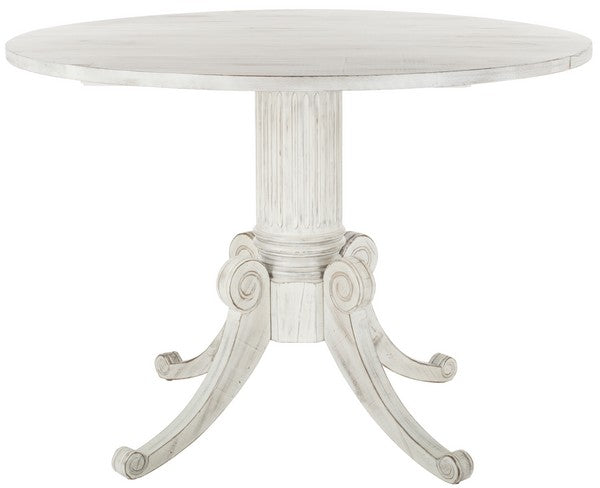 Forest Antique White Drop Leaf Dining Table - The Mayfair Hall